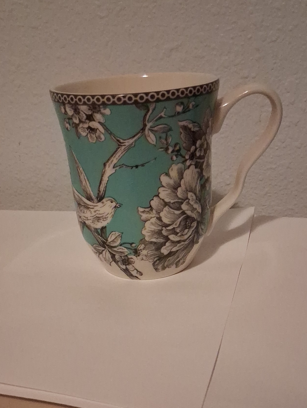 Beautiful 222 Fifth Turqoise Porcelain Mug